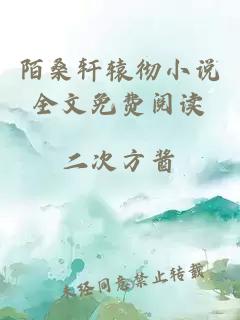 陌桑轩辕彻小说全文免费阅读